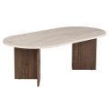 Salontafel NEL 119x60 cm beige/walnoot