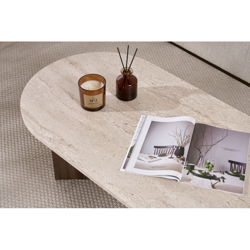 Salontafel NEL 119x60 cm beige/walnoot