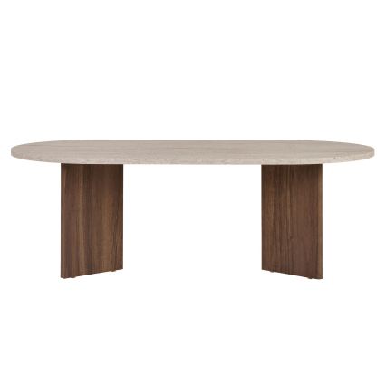 Salontafel NEL 119x60 cm beige/walnoot