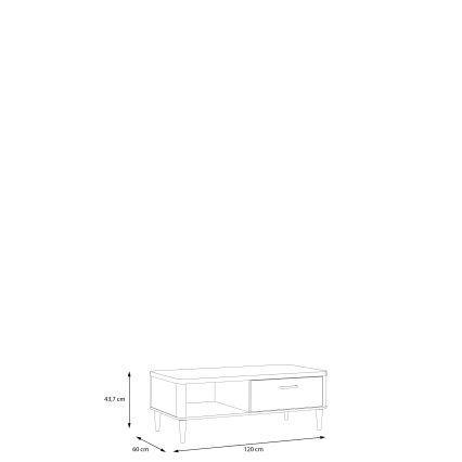 Salontafel NOR bruin/beige