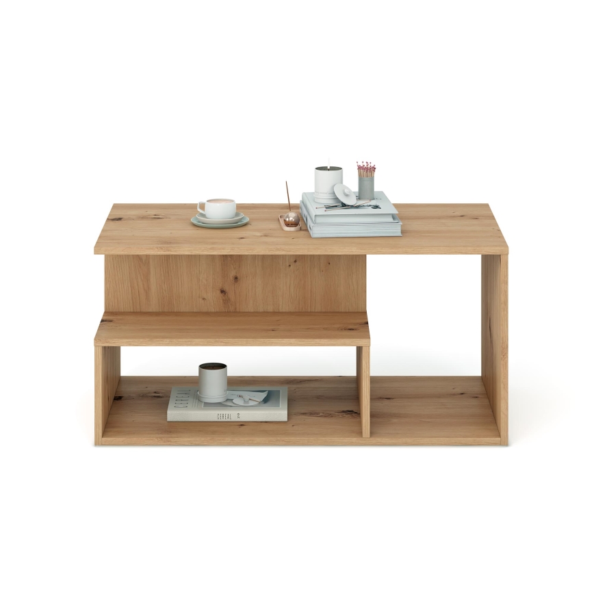 Salontafel NOTE 90x51 cm artisan eiken