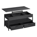 Salontafel NYRO met hefblad, zwart