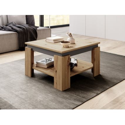 Salontafel OLAF artisan eiken/antraciet