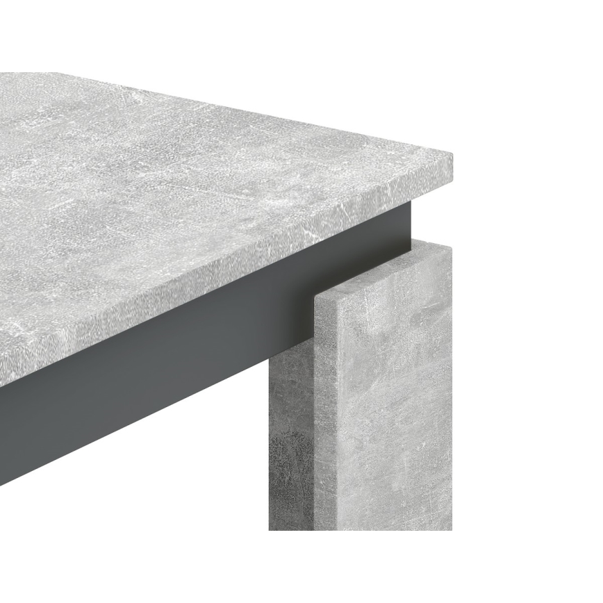 Salontafel OLAF, betongrijs/antraciet