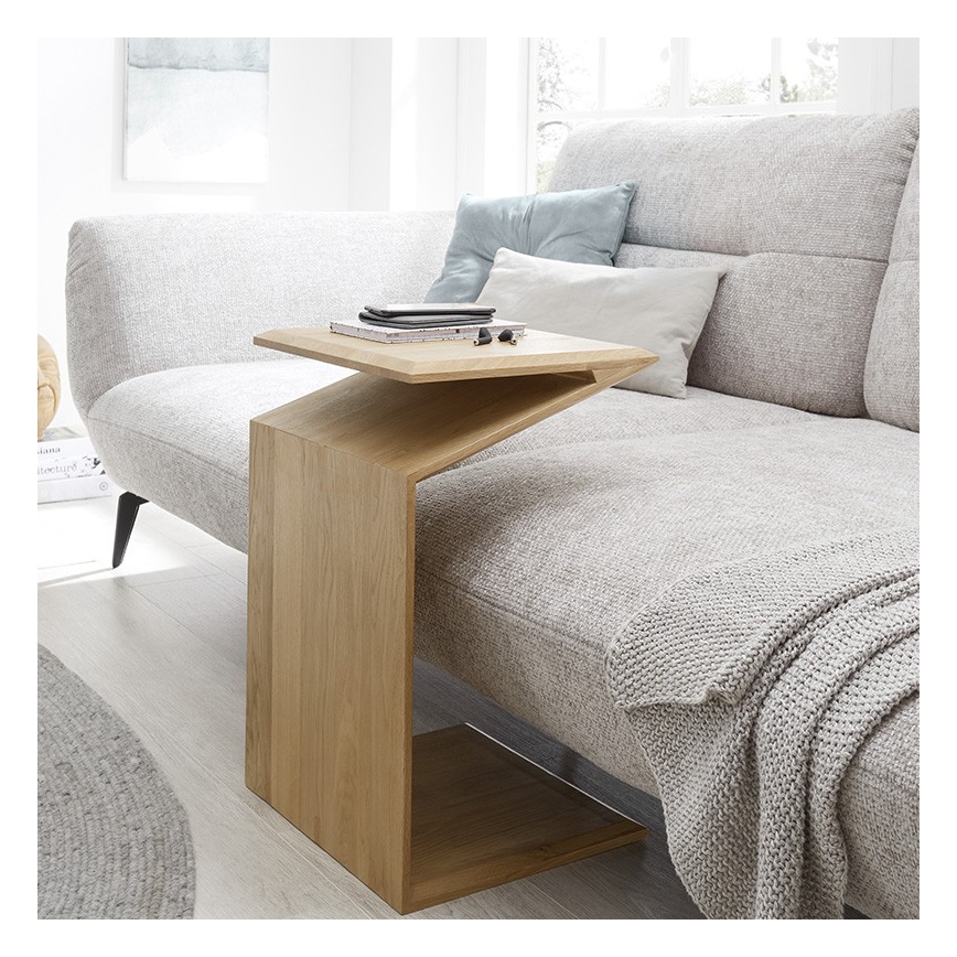 Salontafel met verticale en horizontale verstelopties PRISM 60x40 cm eiken
