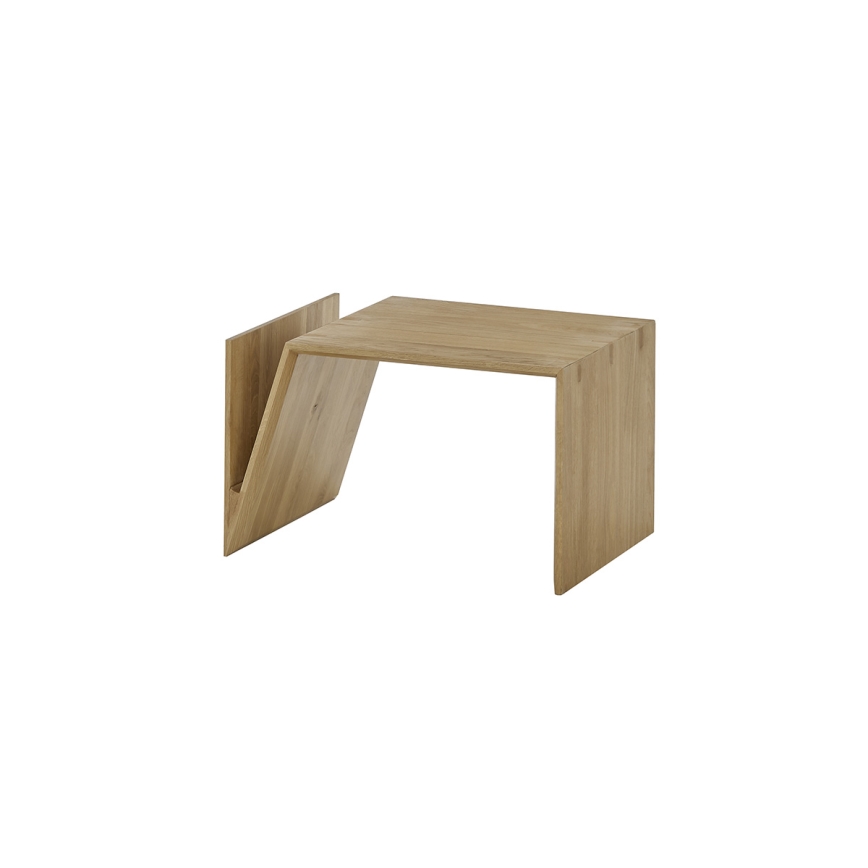 Salontafel met verticale en horizontale verstelopties PRISM 60x40 cm eiken