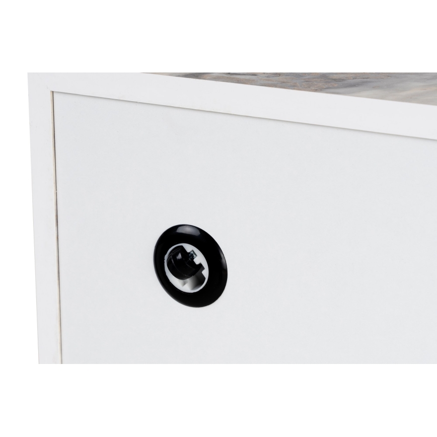 Salontafel PRIZMA 35x90 cm met marmerlook