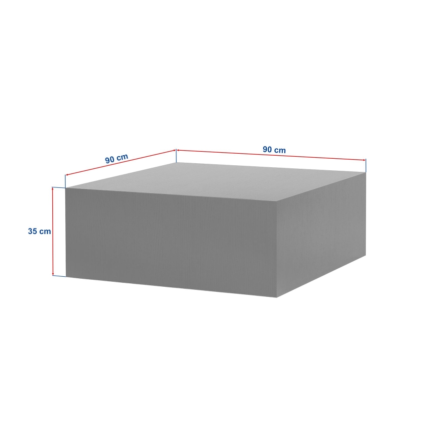 Salontafel PRIZMA 90x90 cm beige