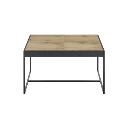 Salontafel PULSE 83x83 cm eiken/zwart