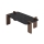 Salontafel PURO 120x60 cm walnoot/zwart