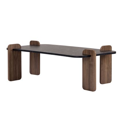 Salontafel PURO 120x60 cm walnoot/zwart