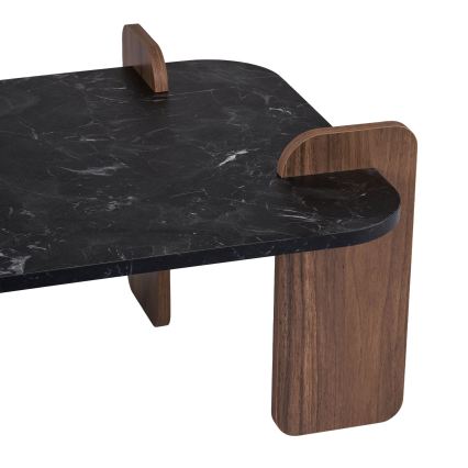 Salontafel PURO 120x60 cm walnoot/zwart