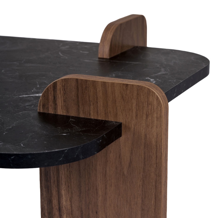 Salontafel PURO 120x60 cm walnoot/zwart