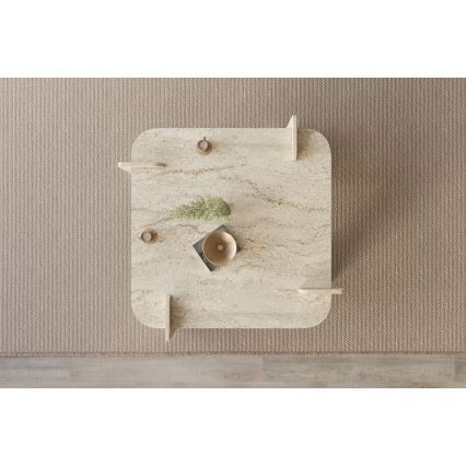 Salontafel PURO 90x90 cm beige
