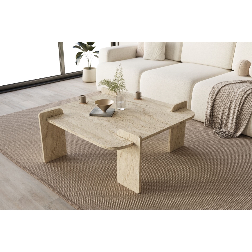 Salontafel PURO 90x90 cm travertijn