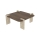 Salontafel PURO 90x90 cm walnoot/beige