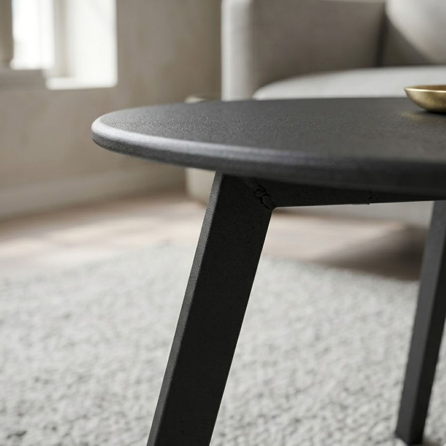 Salontafel REVE 40x70 cm zwart