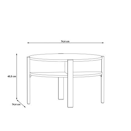 Salontafel RINO zwart