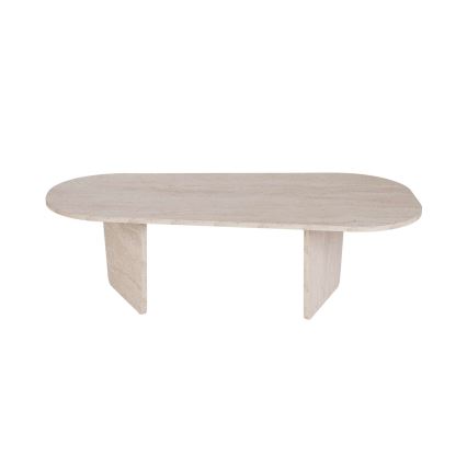 Salontafel ROND 130 x 65 cm, beige