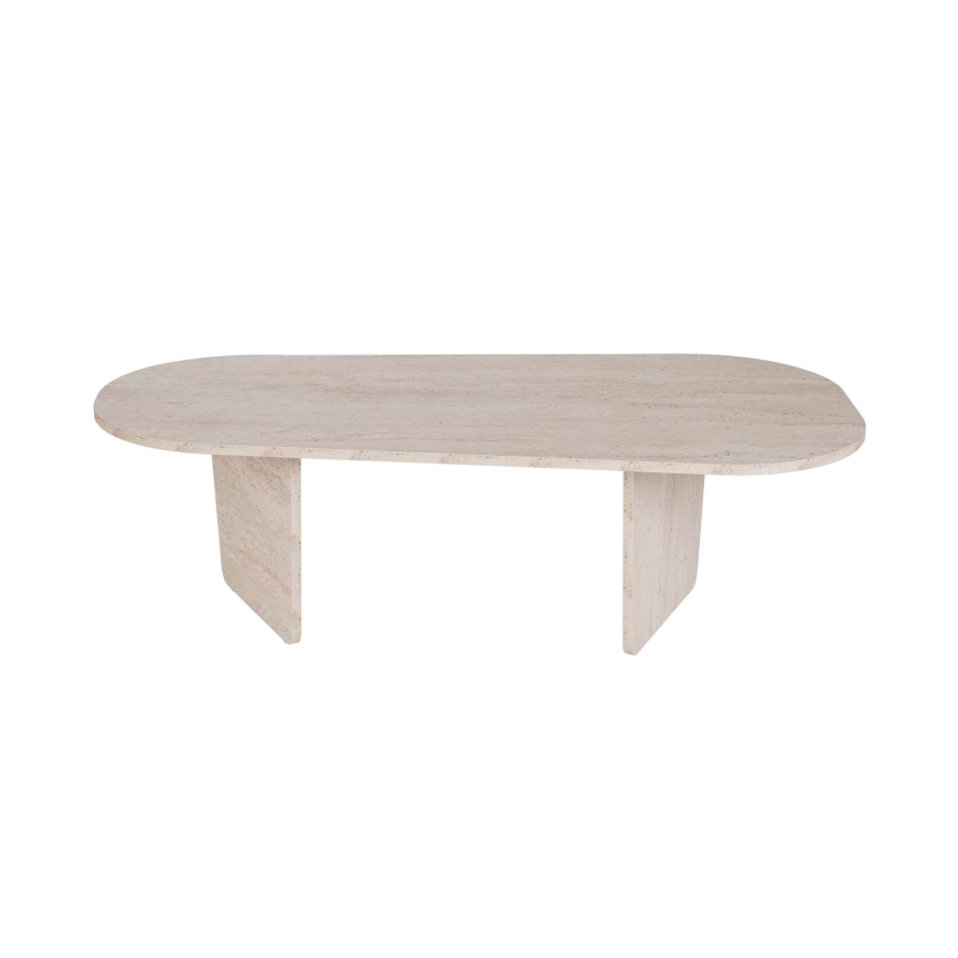 Salontafel ROND 130 x 65 cm, beige