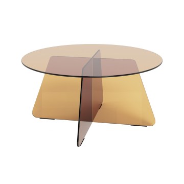 Salontafel SANOS 80 cm, rookbruin