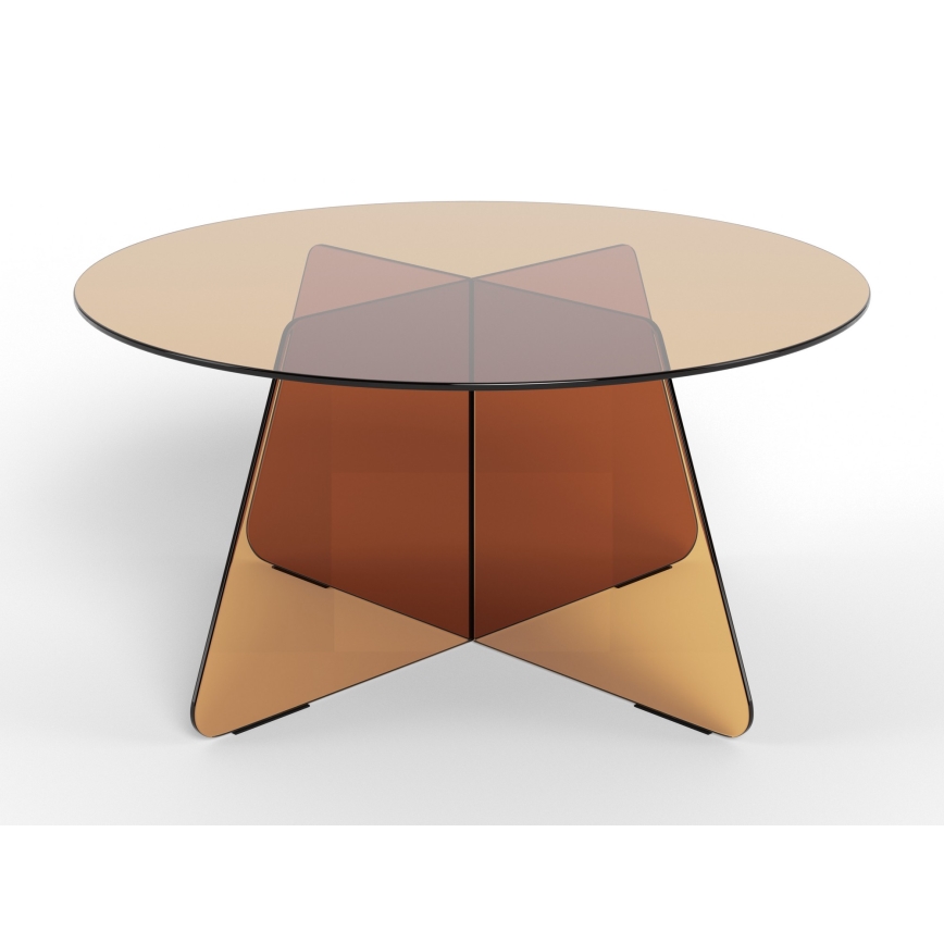 Salontafel SANOS 80 cm, rookbruin