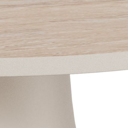 Salontafel SANTORINI Ø 45 cm beige/grijs/keramiek