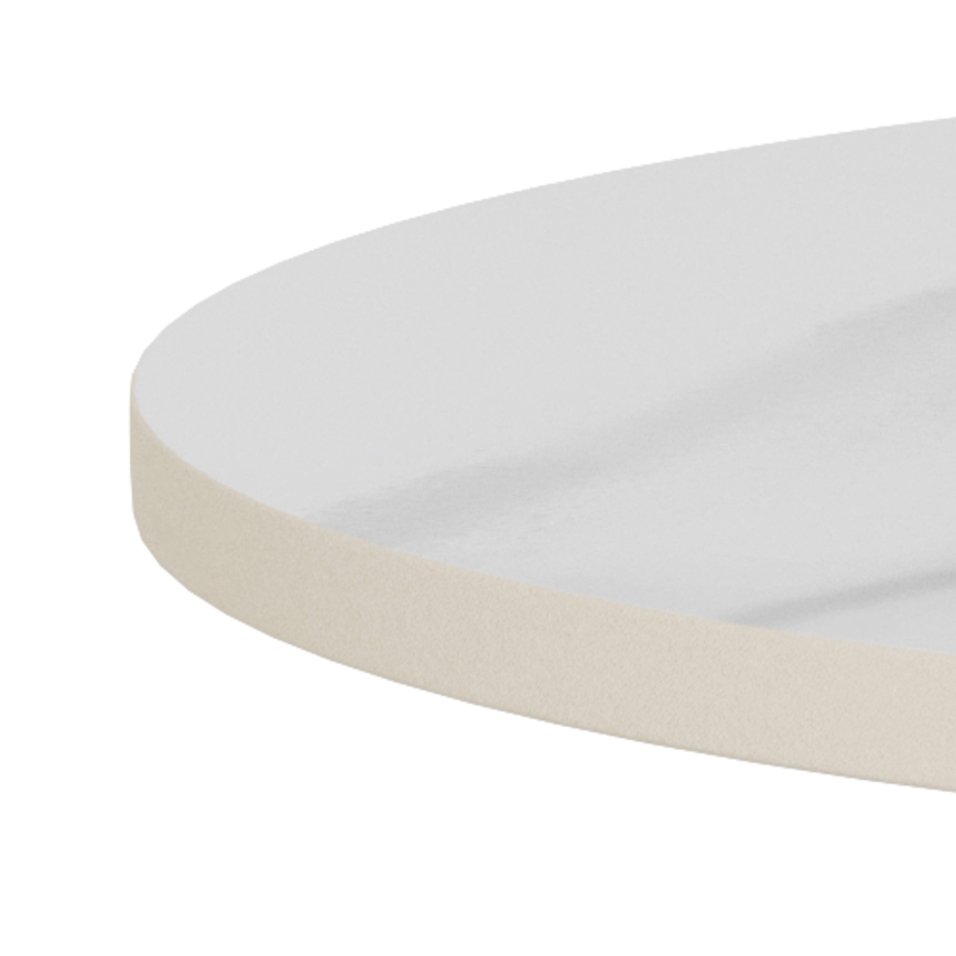 Salontafel SANTORINI Ø 45 cm travertijn/zwart/keramiek