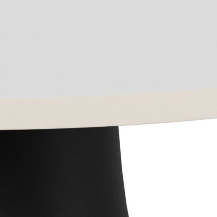 Salontafel SANTORINI Ø 45 cm travertijn/zwart/keramiek