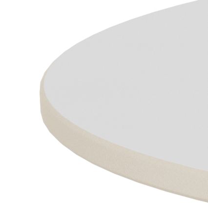 Salontafel SANTORINI Ø 70 cm wit/zwart/keramiek