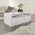 Salontafel TIRENO 100x40 cm wit