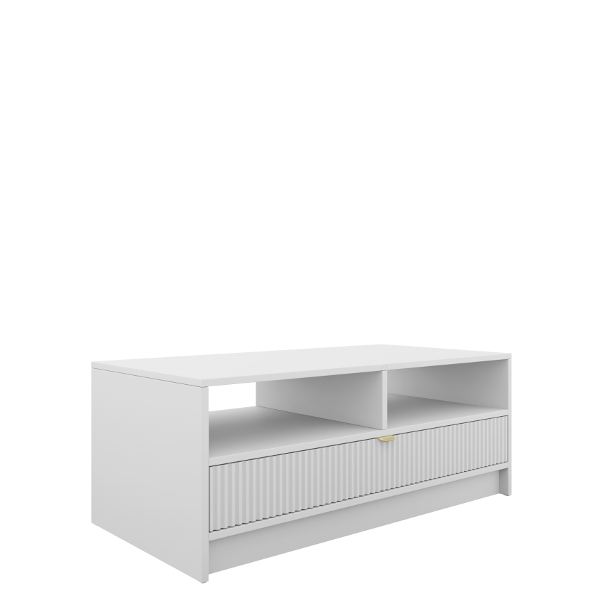 Salontafel TIRENO 40 x 100 cm, wit