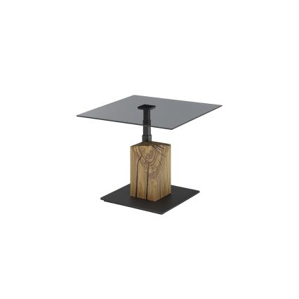 Salontafel VENTO met opklapbaar blad gerookt/eiken/zwart