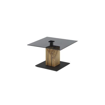 Salontafel VENTO met opklapbaar blad gerookt/eiken/zwart
