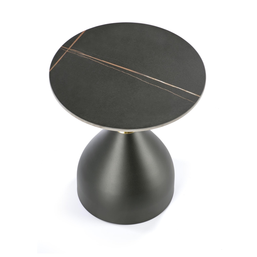 Salontafel VERO Ø 50 cm zwart/goud