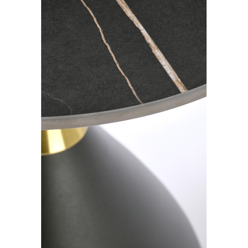 Salontafel VERO Ø 50 cm zwart/goud