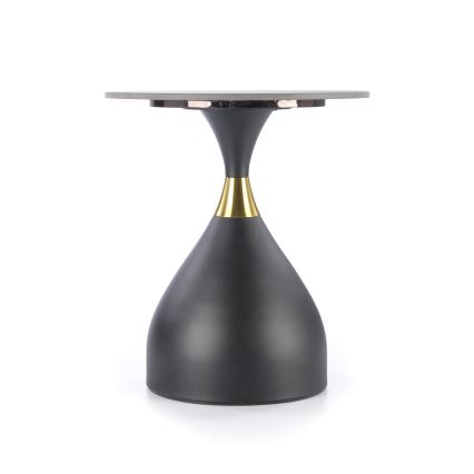 Salontafel VERO Ø 50 cm zwart/goud