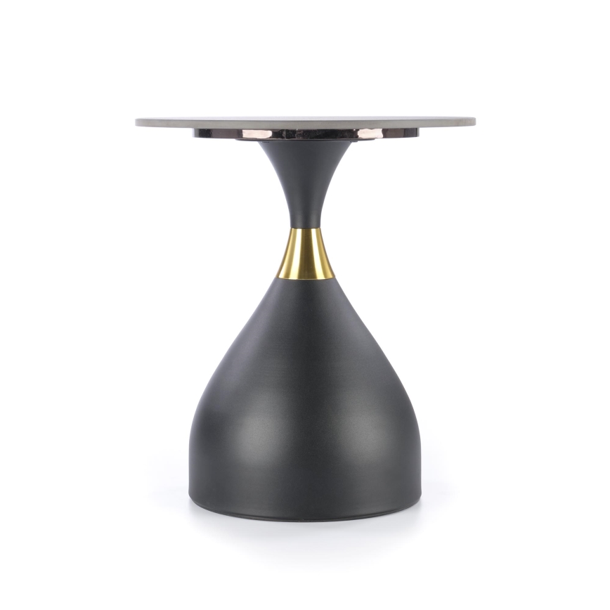 Salontafel VERO Ø 50 cm zwart/goud