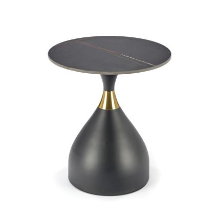 Salontafel VERO Ø 50 cm zwart/goud