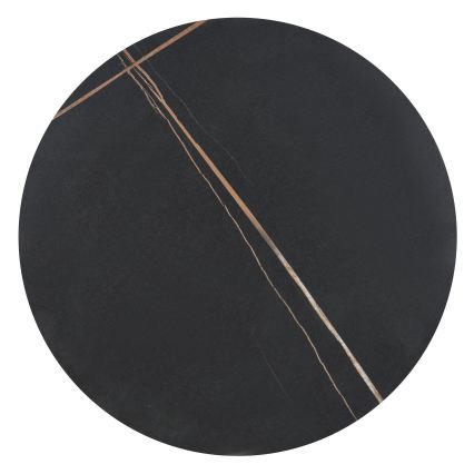 Salontafel VERO Ø 50 cm zwart/goud