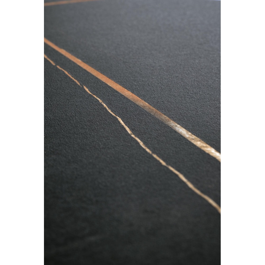 Salontafel VERO Ø 50 cm zwart/goud