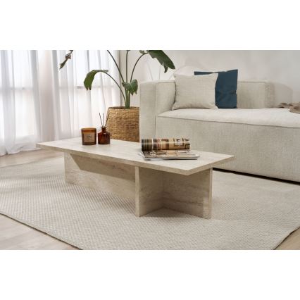 Salontafel VERUM 120x45 cm beige