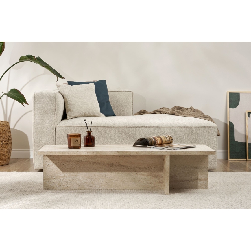 Salontafel VERUM 120x45 cm beige