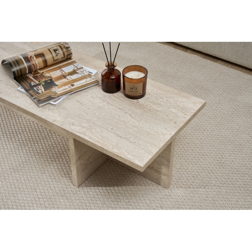 Salontafel VERUM 120x45 cm beige