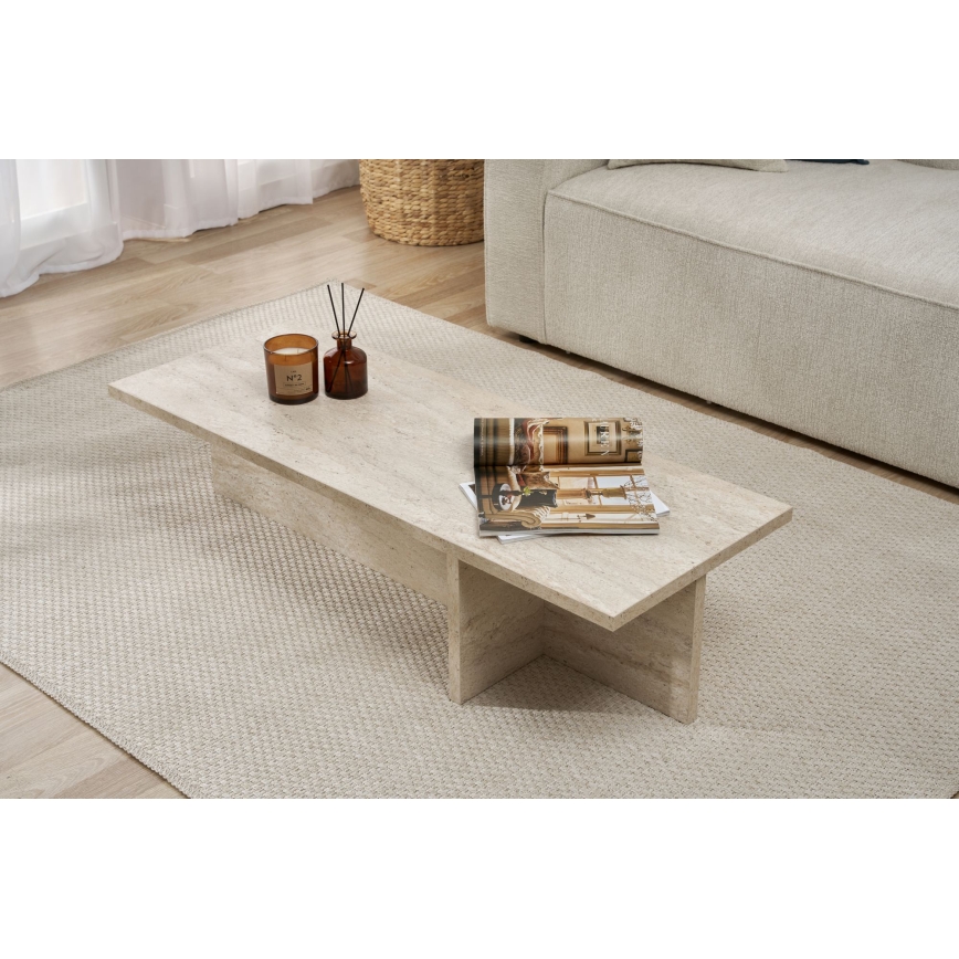 Salontafel VERUM 120x45 cm beige