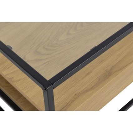 Salontafel ZEIN eiken/zwart