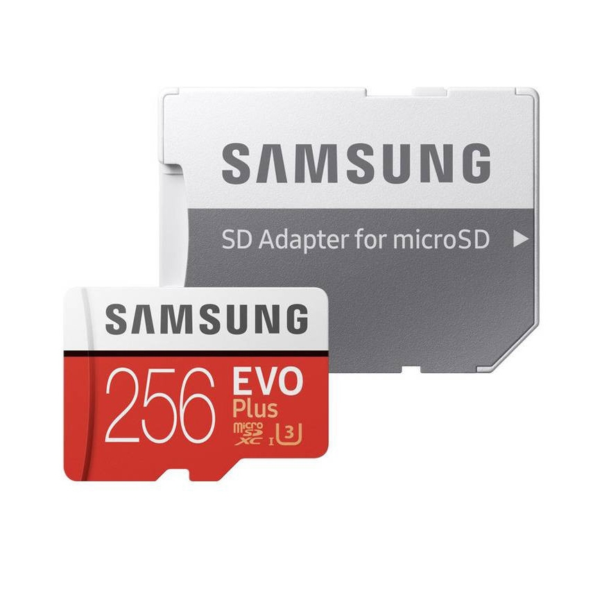 Samsung - MicroSDXC 256GB EVO+ U3 100MB/s + SD adapter