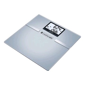 Sanitas SBF70BT - Slimme persoonlijke diagnoseweegschaal 3xAAA zilver