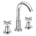 Sapho - 3-gats wastafelmengkraan AXIA RETRO 23,8 cm glanzend chroom