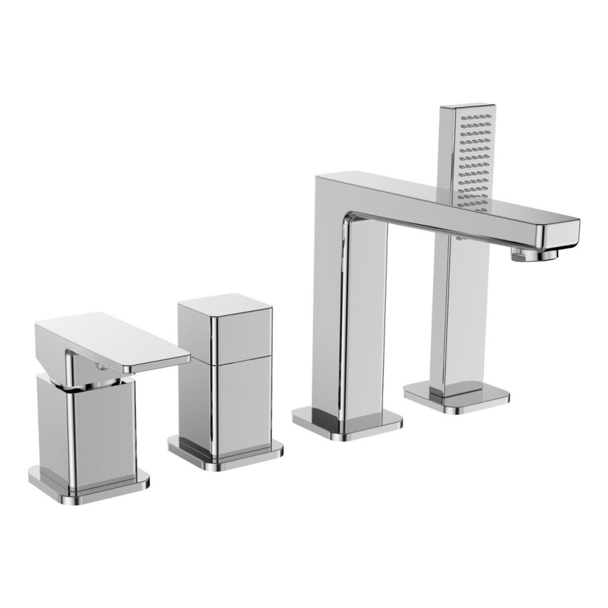 Sapho - 4-gats badmengkraan TURSI, glanzend chroom